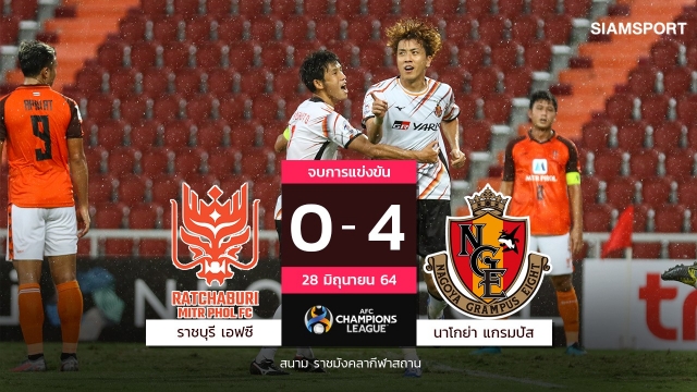 3นัดยังไร้แต้ม! ราชบุรีฯต้านไม่ไหวโดนนาโกย่าอัด4-0