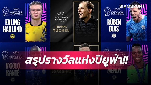 เชลซีซิวเพียบ!สรุปรางวัลยอดเยี่ยมแห่งปียูฟ่า 2021/22