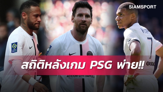 เทพเมสซี่ก็ต้องมีวันนี้!แฉสถิติสุดช็อกของเปแอสเชเกมพ่ายแรนส์